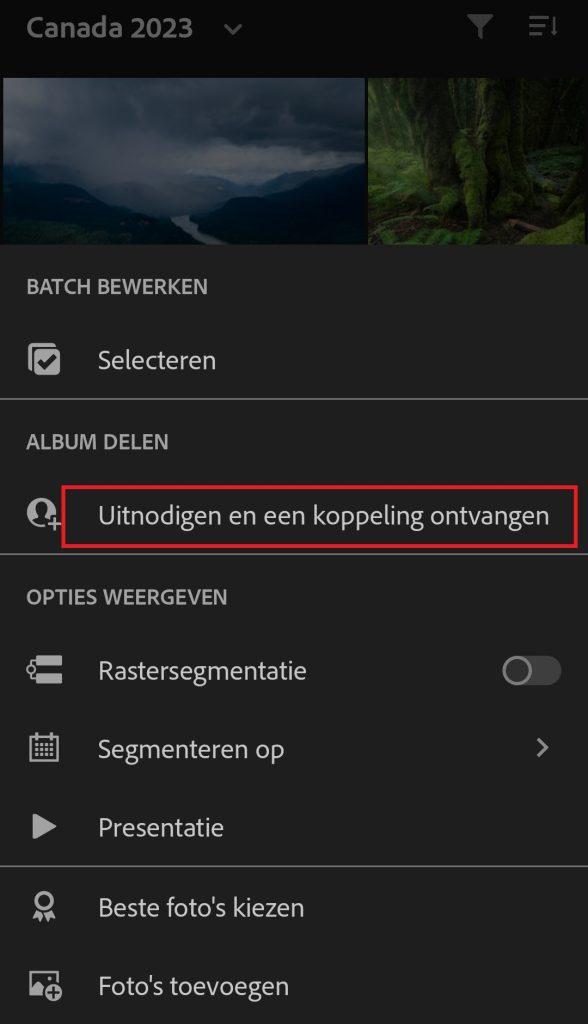 Lightroom - online verzamelingen