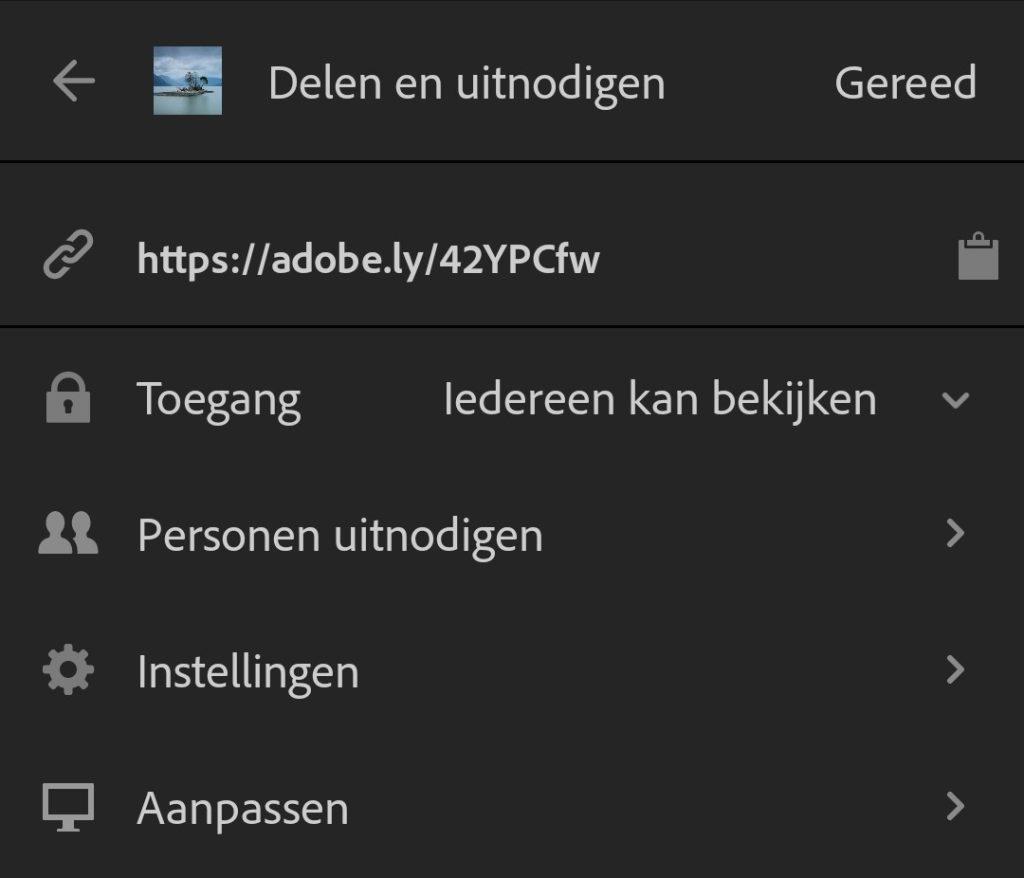 Lightroom - online verzamelingen