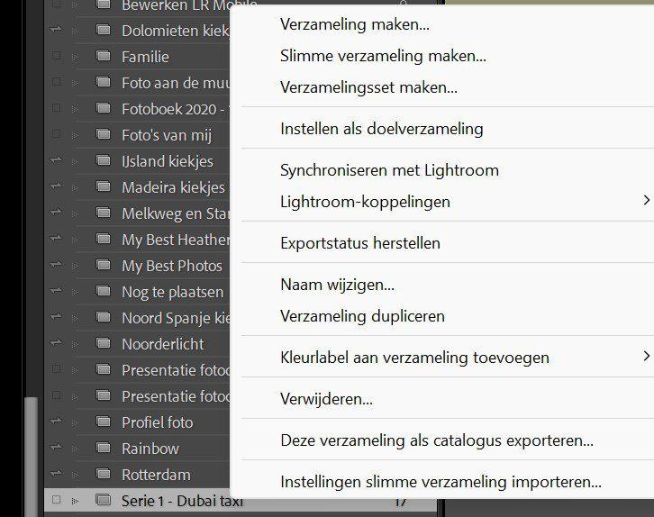 Lightroom - online verzamelingen