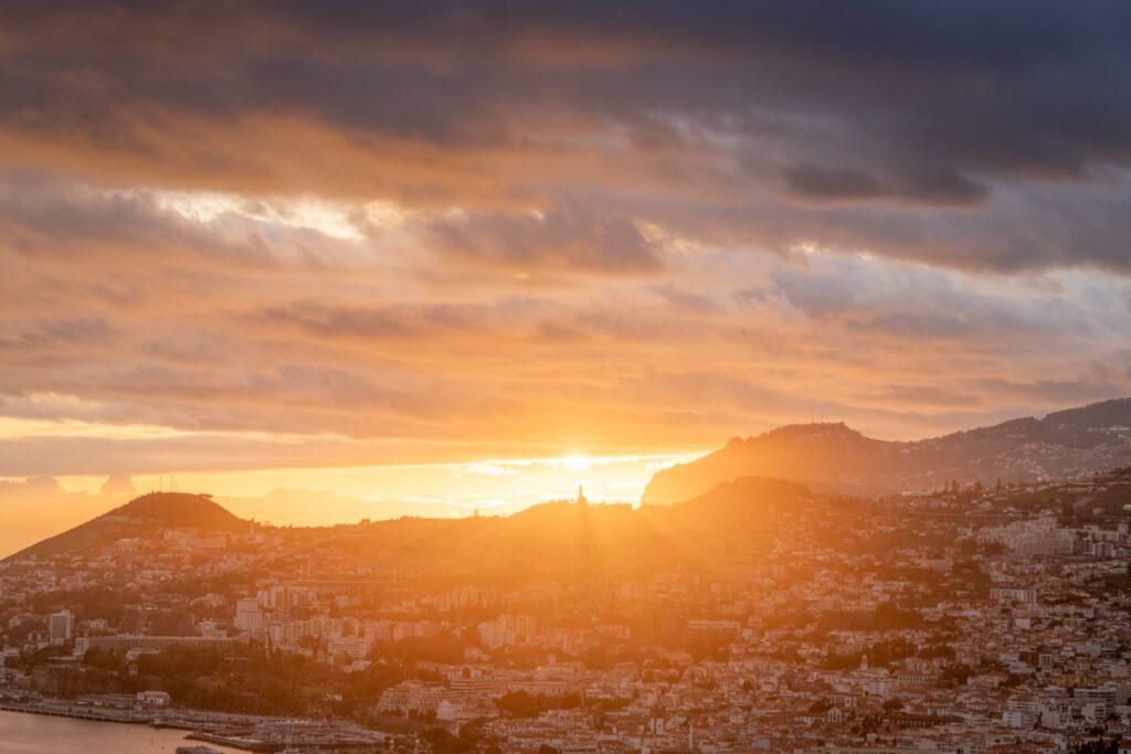 HDR fotografie bij zonsondergang