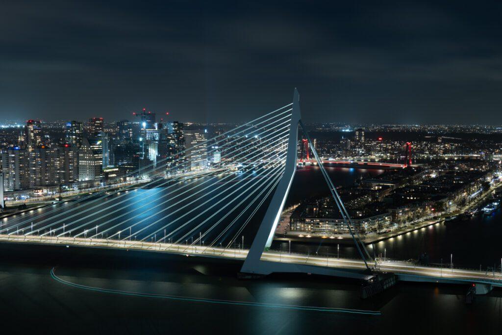 Belichtingsbracketing met avondfotografie