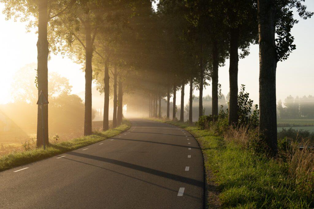 Belichtingsbracketing met zonsopkomst