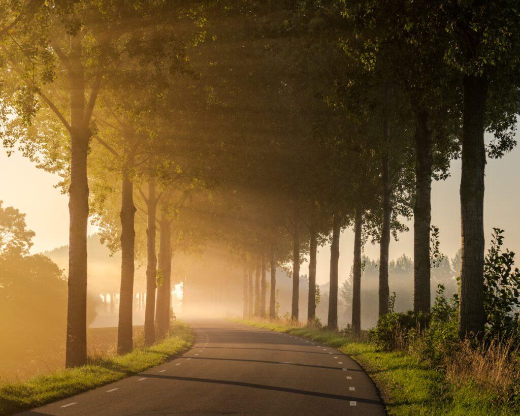 Belichtingsbracketing met zonsopkomst