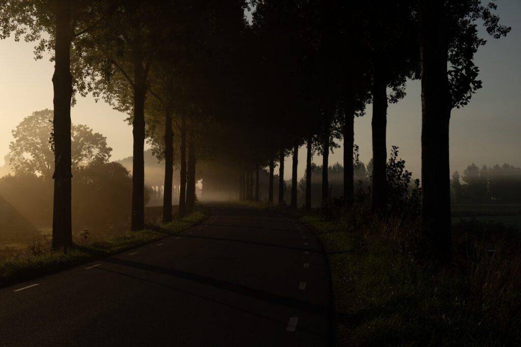 Belichtingsbracketing met zonsopkomst