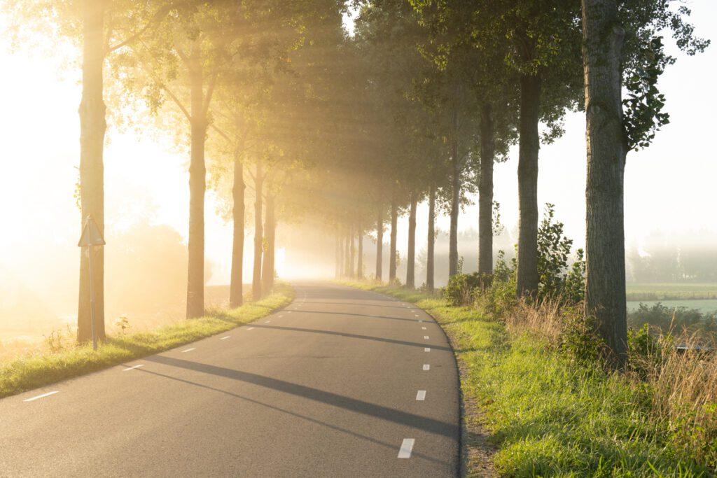 Belichtingsbracketing met zonsopkomst