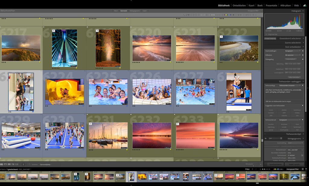 Lightroom kleurlabels