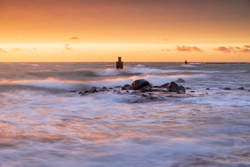 Brouwersdam zonsondergang