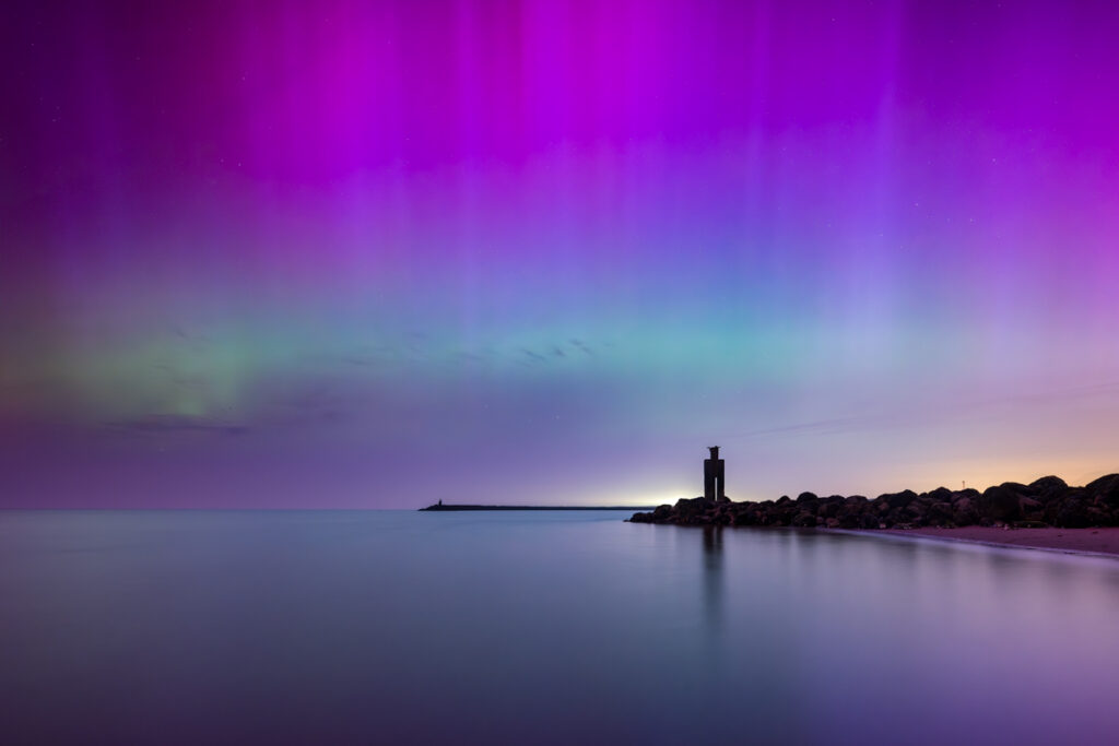 Brouwersdam noorderlicht