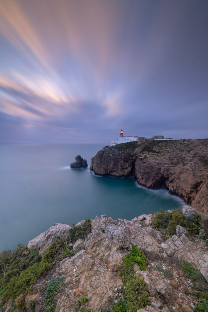 Zonsondergang kust Algarve