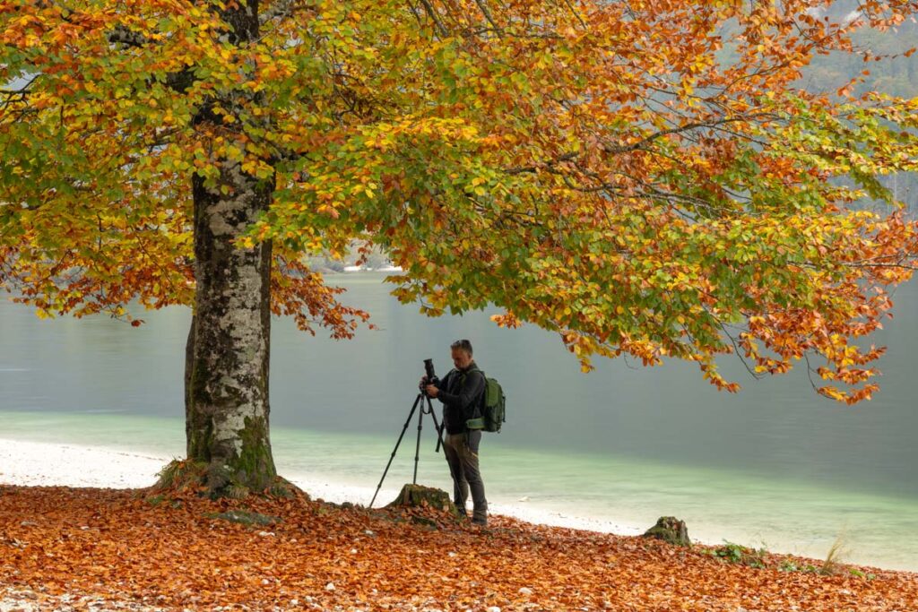 Fotografen in actie in Slovenië