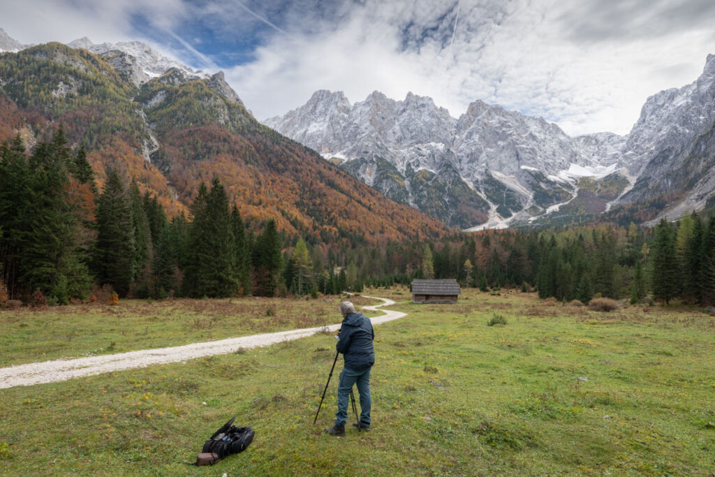 Fotografen in actie in Slovenië